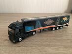 Zgan Iveco stralis met oplegger Van pretpark HEIDEPARK 1:87, Ophalen of Verzenden, Zo goed als nieuw, Bus of Vrachtwagen