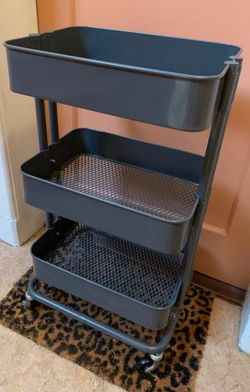 IKEA RÅSKOG donkergrijze trolley beschikbaar voor biedingen