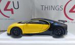 AUTOart 70994 1:18 Bugatti Chiron 2017 geel/zwart nieuw, Hobby en Vrije tijd, Modelauto's | 1:18, Ophalen of Verzenden, Nieuw
