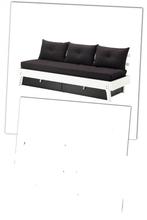 Ikea slaapbank, Ophalen, Verstelbaar, Zwart, Tweepersoons