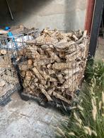 Kuub mix haardhout + ibc krat, Tuin en Terras, Haardhout, Ophalen, Overige houtsoorten, Blokken