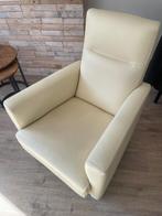 Leren fauteuil, Huis en Inrichting, Fauteuils, Ophalen, Zo goed als nieuw, 50 tot 75 cm, Leer