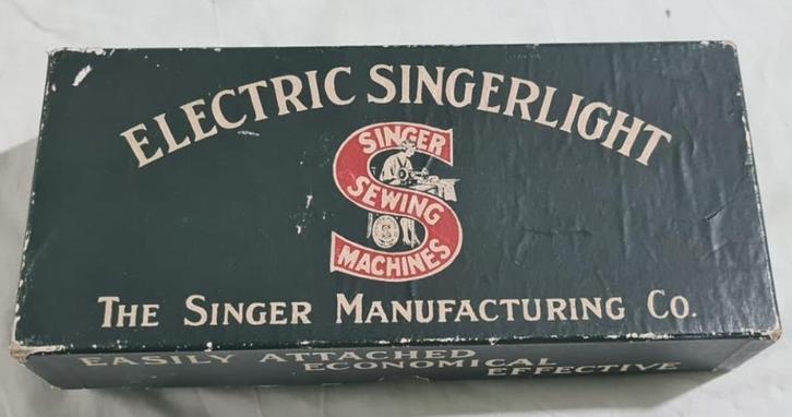 Singer lampje, Electric Singerlight, Simanco, 30/40s, Antiek en Kunst, Antiek | Naaimachines, Ophalen of Verzenden