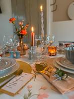 Zeer compleet servies + tafellinnen 2 tafels 12 personen, Huis en Inrichting, Ophalen of Verzenden, Zo goed als nieuw, Bord(en)