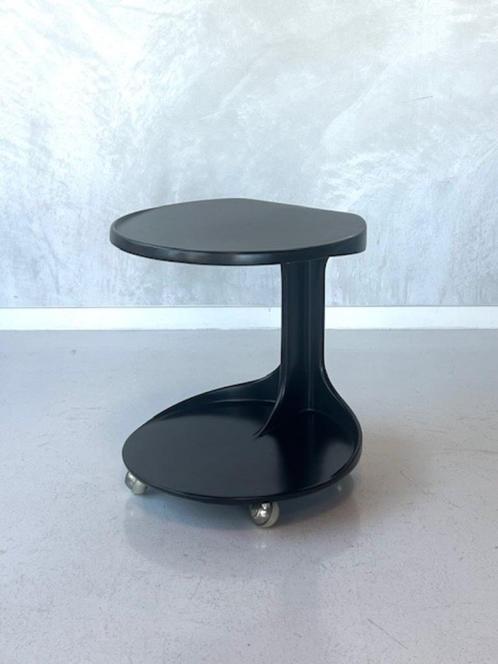 Jaren 70 bijzettafel space age barwagen vintage bar trollley, Huis en Inrichting, Barren, Gebruikt, Ophalen