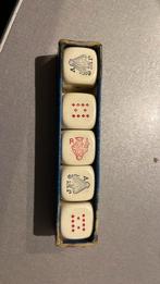 Vintage pokerstenen, dobbelstenen poker, Ophalen of Verzenden, Gebruikt