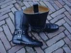 GRATIS VERZENDEN ZWARTE LEREN TONY MORA BIKERBOOTS 37, Kleding | Dames, Hoge laarzen, Tony Mora 37, Verzenden, Zwart