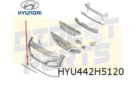Hyundai i10 (3/20-) voorbumper skidplate (N-Line) (te spuite, Auto-onderdelen, Carrosserie en Plaatwerk, Bumper, Hyundai, Voor