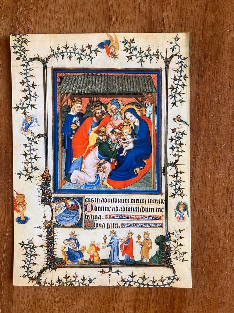 Aanbidding der Wijzen - Stundenbuch Notre Dame. Parijs, Antiek en Kunst, Antiek | Religie, Ophalen of Verzenden