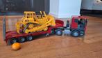 Bruder Scania Dieplader + Caterpillar Shovel, Ophalen of Verzenden