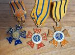 Drie avondvierdaagse medailles., Nederland, Overige materialen, Ophalen of Verzenden
