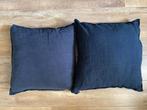 2 Ikea Dytåg kussenovertrekken, zwart linnen, 50x50 cm, Huis en Inrichting, Ophalen, Nieuw, Zwart, Vierkant