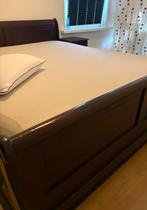 Mooie houten bedframe, Ophalen, Gebruikt, Bruin, Tweepersoons