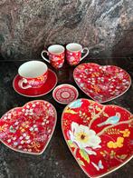 Pip Studio servies – rood bloemmotief hartjesbord, Huis en Inrichting, Keuken | Servies, Ophalen of Verzenden, Zo goed als nieuw