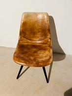 6 luxe stijlvolle Goossens leren stoelen, Ophalen of Verzenden, Zo goed als nieuw, Bruin