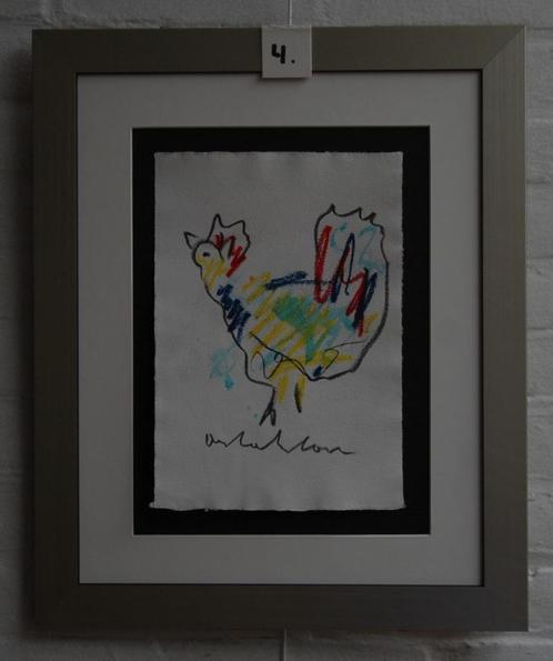 Anton Heyboer Schilderij kip nu 4, Antiek en Kunst, Kunst | Schilderijen | Modern, Ophalen