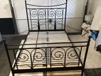 Tweepersoonsbed metalen Ikea bed, Ophalen of Verzenden