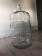 Grote fles / vaas blank glas van ong. 55 cm, Glas, Zo goed als nieuw, 50 tot 75 cm, Ophalen