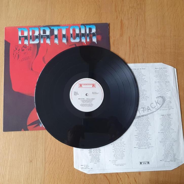 Abattoir – Vicious Attack (EU1985) (VG+/VG+), Cd's en Dvd's, Vinyl | Hardrock en Metal, Gebruikt, Ophalen of Verzenden