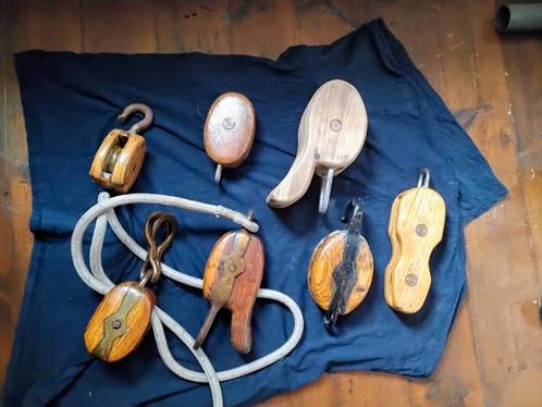 Blokken, grootschoot vioolblok sjorblok hijsbok, Watersport en Boten, Accessoires en Onderhoud, Zo goed als nieuw, Lijn of Blok