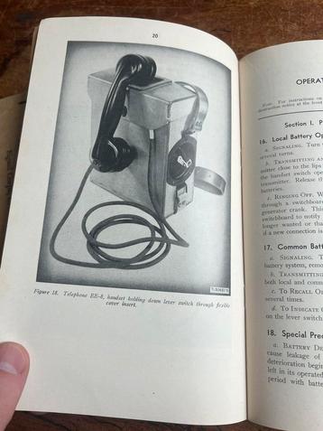 WO2 Amerikaans voorschrift EE-8 veldtelefoon field telephone beschikbaar voor biedingen