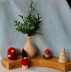 Kerst Kabouter vaasje paddestoel kerstboom jaarring steker, Verzenden, Nieuw