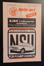 Oud voetbal programma AJAX TELSTAR 26 september 1970, Ophalen of Verzenden, Gebruikt, Ajax, Boek of Tijdschrift