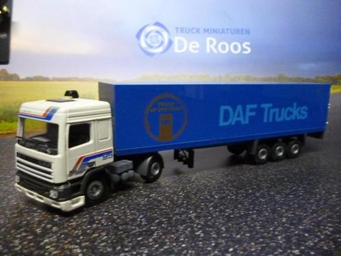 Tekno DAF 95 met trailer demo, Hobby en Vrije tijd, Modelauto's | 1:50, Zo goed als nieuw, Bus of Vrachtwagen, Tekno, Ophalen of Verzenden