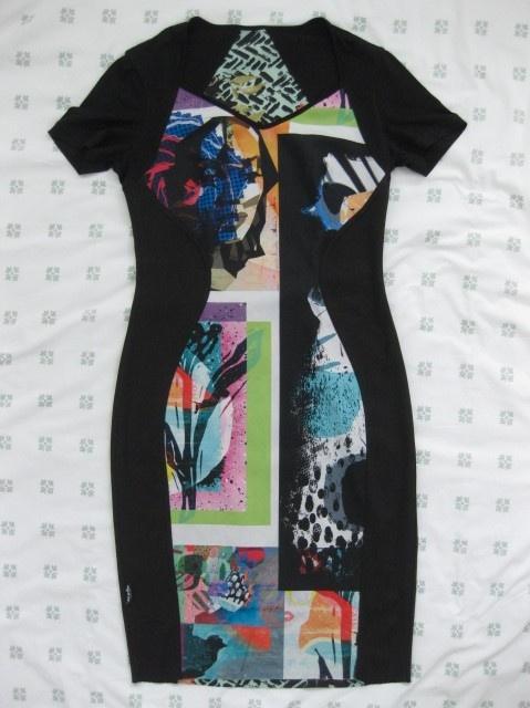 Eroke reversible tweezijdig draagbare jurk, zwart print M, Kleding | Dames, Jurken, Zo goed als nieuw, Maat 38/40 (M), Overige kleuren