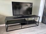 TV meubel zwart staal, Ophalen, Zo goed als nieuw, 25 tot 50 cm, Minder dan 100 cm