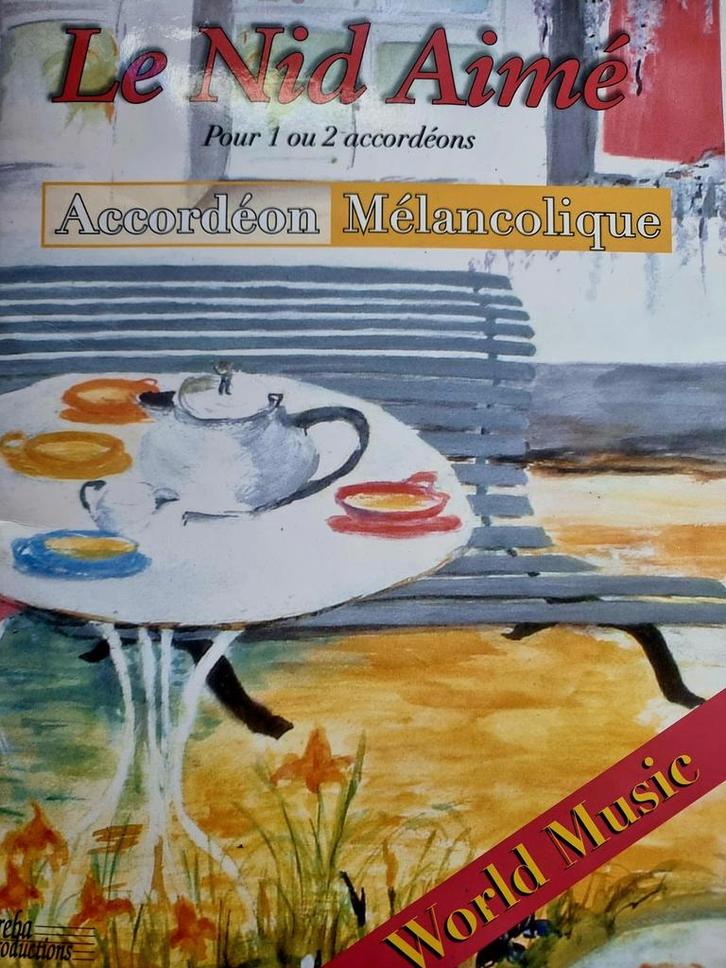 Le Nid Aime Accordeonboek Jean Pierre Guiran., Muziek en Instrumenten, Bladmuziek, Gebruikt, Artiest of Componist, Populair, Accordeon