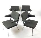 Vintage fauteuils Gispen opnieuw gestoffeerd ploegstof wol, Modern vintage, Overige kleuren, ., Ophalen of Verzenden