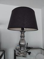 Mooie zwart met zilveren tafellamp, Huis en Inrichting, Lampen | Tafellampen, Minder dan 50 cm, Ophalen of Verzenden, Zo goed als nieuw