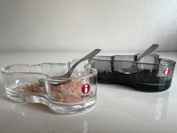 2 Iittala Fins Design Savoy Aalto Peper Zout Schaal Citterio beschikbaar voor biedingen