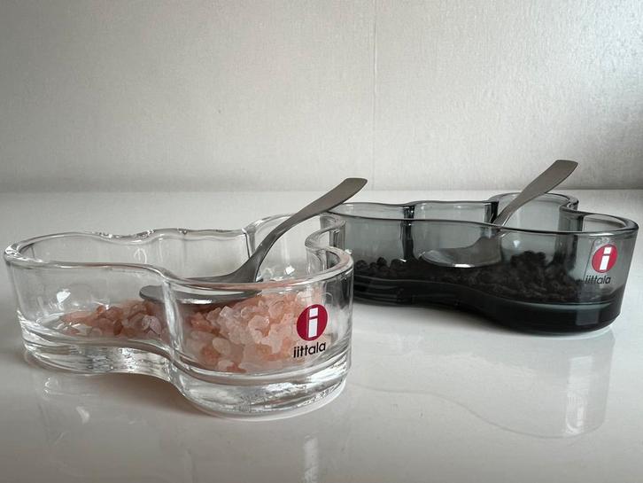 2 Iittala Fins Design Savoy Aalto Peper Zout Schaal Citterio, Huis en Inrichting, Keuken | Keukenbenodigdheden, Zo goed als nieuw