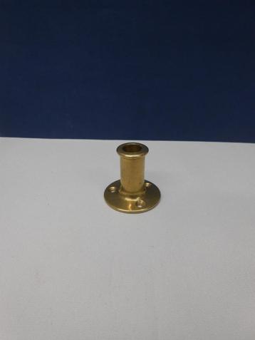 Vlaggenstokhouder, 13 mm, messing, recht, hoog model beschikbaar voor biedingen