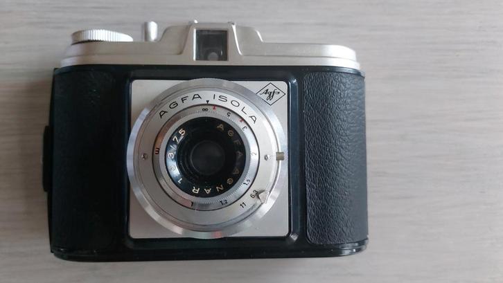 Vintage analoog camera Agfa Isola 6044, 1950,  met tas, Audio, Tv en Foto, Fotocamera's Analoog, Zo goed als nieuw, Compact, Overige Merken