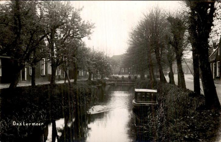 Oostermeer - Fotokaart, Verzamelen, Ansichtkaarten | Nederland, Gelopen, Friesland, 1920 tot 1940, Ophalen of Verzenden