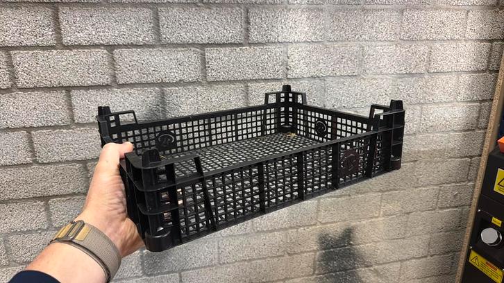 Plastic kratten zwart - 40x30x10 cm - Bakken kunststof, Doe-het-zelf en Verbouw, Kratten en Dozen, Krat, Minder dan 35 cm, Ophalen
