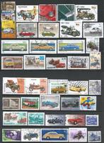 45 postzegels met auto's, Postzegels en Munten, Verzenden, Gestempeld, Auto's