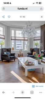 Mooie grote salon tafel - teak hout - sit hoogglans - zgan, Ophalen, 50 tot 100 cm, Zo goed als nieuw, Minder dan 50 cm