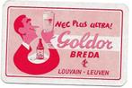 1 joker België met oude reclame Goldor bier Breda, Verzenden, Gebruikt, Speelkaart(en)