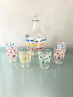 Vintage Frans likeur setje, Ophalen of Verzenden, Gebruikt, Borrel- of Shotglas