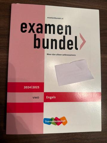 Examenbundel Engels VWO 2024/2025 beschikbaar voor biedingen
