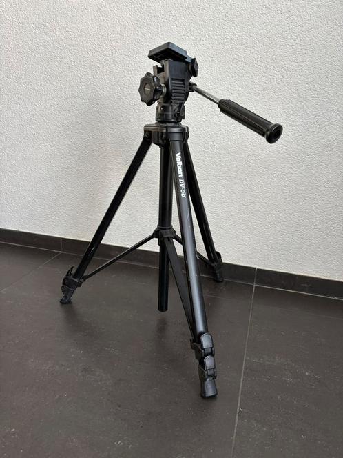 Velbon DV-30 tripod statief, verstelbaar en inklapbaar., Audio, Tv en Foto, Fotografie | Statieven en Balhoofden, Gebruikt, Ophalen of Verzenden