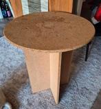 Bijzettafel, Huis en Inrichting, Tafels | Bijzettafels, Minder dan 55 cm, Gebruikt, Rond, Hout
