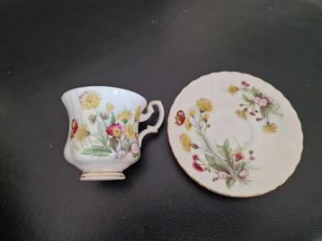 Royal Ascot Fine Bone China – Kop & Schotel – Engeland beschikbaar voor biedingen