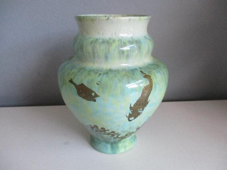 Ed Antheunis Gouda jaren twintig vaas, Antiek en Kunst, Antiek | Keramiek en Aardewerk, Ophalen of Verzenden