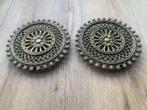 2 massief bronzen onderzetters, Ophalen of Verzenden, Gebruikt, Pot of Pan