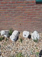 Tuinbeeld varkens 4x, Tuin en Terras, Tuinbeelden, Ophalen, Zo goed als nieuw, Beton, Dierenbeeld